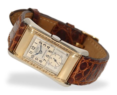 Armbanduhr: Rolex Prince Brancard Observatoriums-Chronometer in extrem seltener Ausführung Rotgold/Weißgold mit Zierleiste, R
