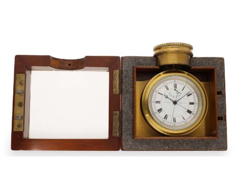 Extrem rares Expeditions-Chronometer von Kullberg mit Schleppzeigerchronograph, Kew "especially good", 1923 &amp;1925: Mahago