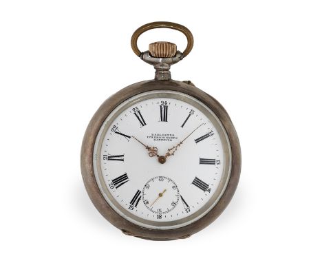 Taschenuhr: außergewöhnlich großes deutsches Ankerchronometer, Couleru-Meuri/Henri Brandt No. 1895: Ca.Ø 65mm, ca. 183g, auße