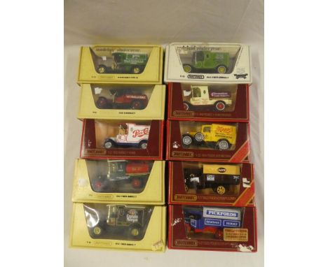 Ten Matchbox Models of Yesteryear diecast vintage vehicles, boxed