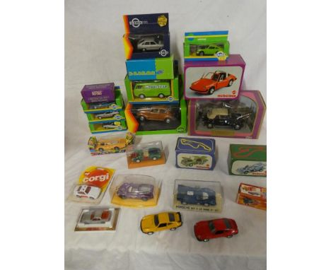A selection of mint and boxed die-cast vehicles including Gama, Polistil, Corgi, Norev and others, etc