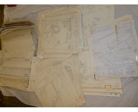 A large selection of various Ordnance Survey maps - Cornwall including Penzance, Camborne, Redruth, Falmouth, etc