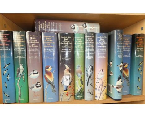 Cramp (S) &amp; Simmons (K) - Handbook of the Birds of Europe, the Middle-East &amp; North Africa, 9 vols, 1977, dust jackets