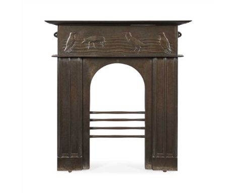 CHARLES FRANCIS ANESLEY VOYSEY (1857-1941) FOR GEORGE WRIGHT &amp; CO, ROTHERHAM, SHEFFIELD ARTS &amp; cast with a decorative