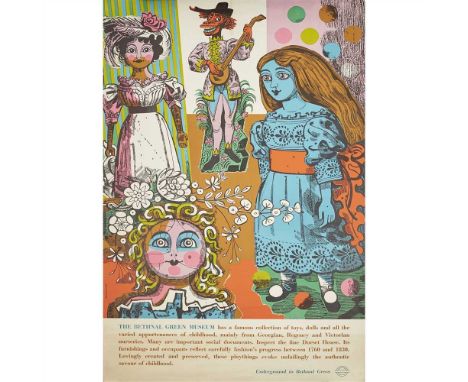 THE BAYNARD PRESS FOR LONDON TRANSPORT  GROUP OF THREE POSTERS comprising 'UNDERGROUND TO BETHNAL GREEN' by Laurence Scarf, 1