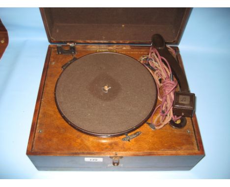 1940's Columbia table top record player sold by A.J. Hammant, Henley