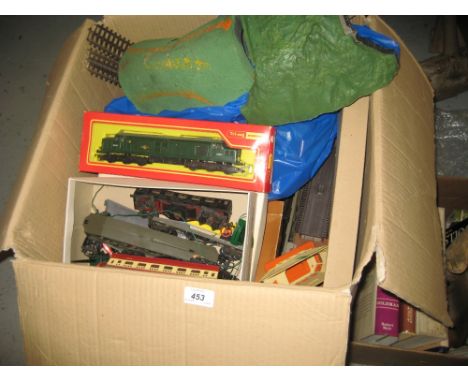 Triang Hornby 00 gauge boxed R751 type model diesel train together with a quantity of various carriages and accessories