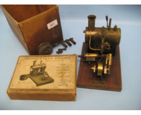 Mersey Model Company, boxed horizontal stationary model steam engine No. 52