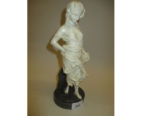 Worcester Kerr & Binns porcelain figure of a maiden