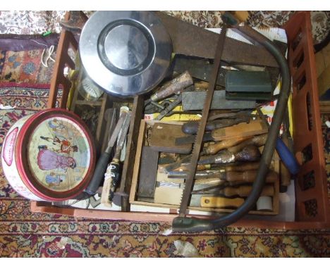 Crate of tools etc from house clearance