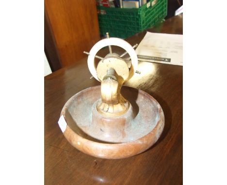 Vintage Ships Wheel Nut Cracker 5 x 5 inches