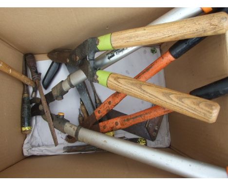 BOX OF ASSORTED TOOLS 
