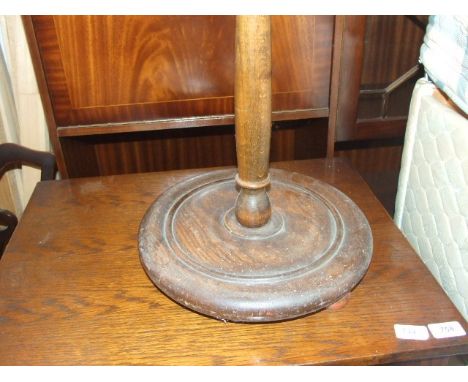 Oak Standard Lamp ( wiring cut off )