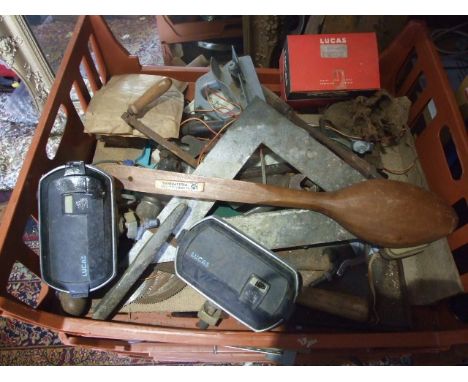 Crate of tools etc from house clearance