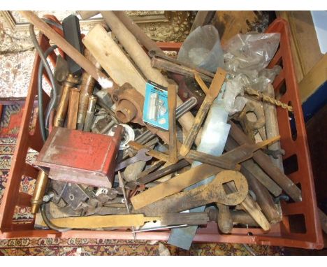 Crate of tools etc from house clearance