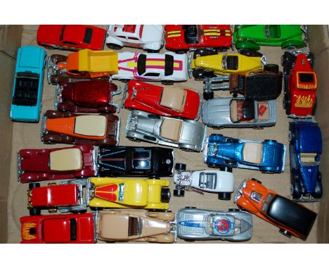 26 assorted Hotwheels by Mattel Inc, 1970s and 1980s issue loose diecast vehicles to include; Auburn 852, Blazin Bug, 35 Clas