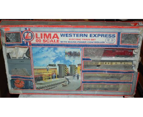 A Lima 00 scale Western Express electric train set (a/f)