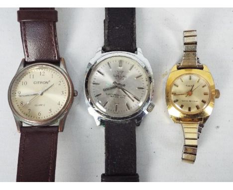 Vintage wrist watches to include Superoma, Citron and Timex