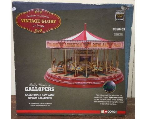 CORGI: Entitled "A Vintage Glory of Steam - the Gallopers Set". Est. £20 - £30.