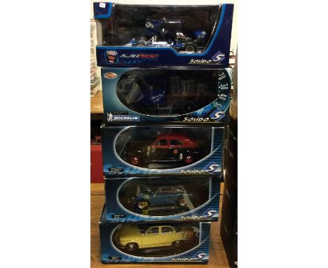 SOLIDO: Five various 1:18 scale boxed model cars. Est. £20 - £30.