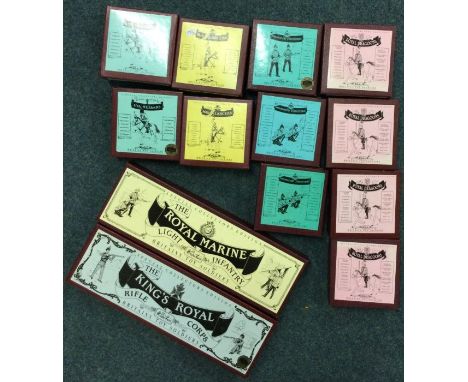 BRITAINS: A selection of boxed figures entitled "The Royal Marine Light Infantry, The King's Royal Rifle Corps, The Queens 16