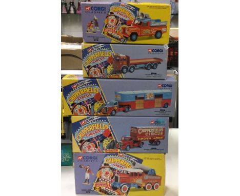 CORGI: Five Chipperfields Circus boxed sets. Est. £20 - £30.