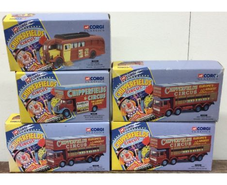 CORGI: Five Chipperfields boxed sets. Est. £20 - £30.