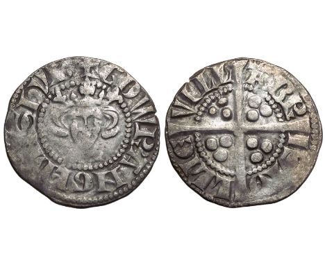 ENGLAND. Edward I, 1272-1307. Silver Penny, 1279-1307. Bristol. New Coinage, Obv: EDW R ANGL DNS HYB, crowned bust facing. Re
