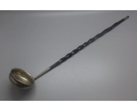 A 19th Century ladle with baleen handle 
