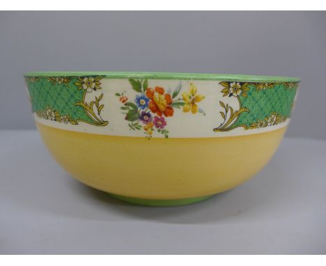 A Clarice Cliff bowl, 21cm 