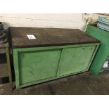 Wood Top Work Bench, 60" x 28" Work Bench with Misc. Content (Loc. Parts Room)