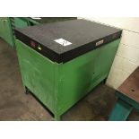 Starrett Black Grade B Granite Surface Plate, 48" x 30" x 4", with two Door Cabinet (Loc. Parts