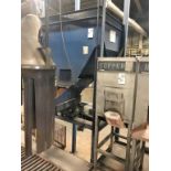 Eriez Shaker/Feeder and Hopper, 52"W x 52"D Hopper, Variable Speed Shaker