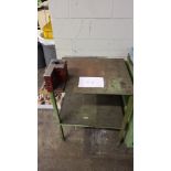 28" x 24" Steel Table with Tool Holder