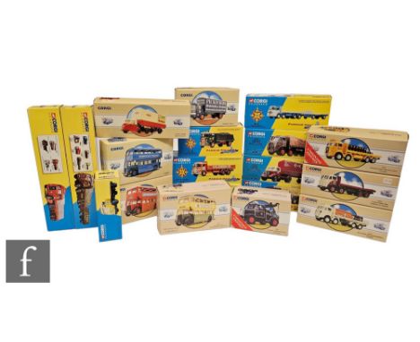 A collection of Corgi Classics diecast models, to include Famous Hauliers Around Britain and others, boxed. (19) 