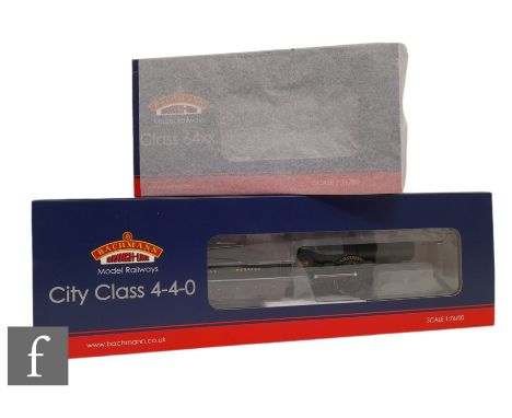 Two OO gauge Bachmann DCC Ready GWR green locomotives, 31-635A 0-6-0PT Class 64XX 6424 and 31-728 4-4-0 City Class 'Killarney