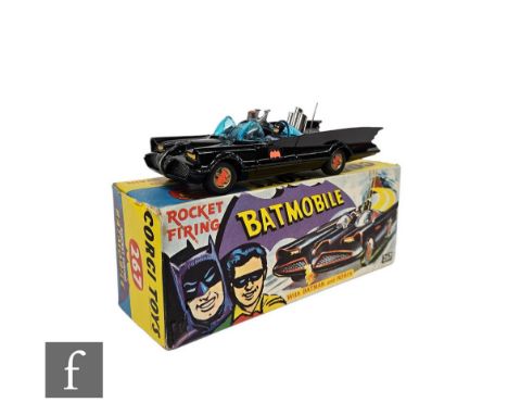 CORGI TOYS Batman Classic TV BATMOBILE Diecast Car & Repro CORGI 267 Box &  Stand