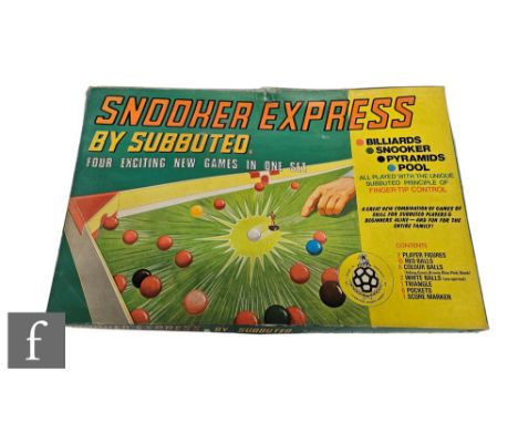 A Subbuteo Snooker Express, boxed. 