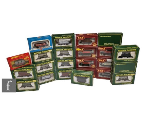 A collection of OO gauge rolling stock by Replica Railways, Airfix / GMR and Triang, to include vent vans, plank wagons, hopp