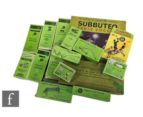 A collection of Subbuteo Table Soccer items, to include a Continental Club Edition set, five boxed teams and various accessor