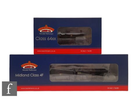 Two OO gauge Bachmann DCC Ready BR black locomotives, 31-882 0-6-0 Class 4F 43924 and 31-636 0-6-0PT Class 64XX 6417, boxed. 