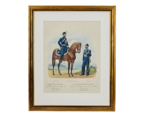  Becks chromolithograph, based on the lithograph of the editorial board of the Russian military chronicle V. Darlenga, the Ru