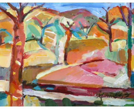 Annette Edgar (British, Contemporary) Light Shifts signed (lower right) acrylic on board 19cm x 24cm. Provenance: with The Bo