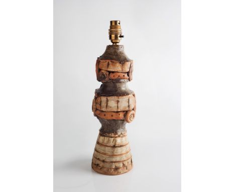 Bernard Rooke (British, b.1938) Lamp base 31cm high.