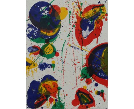 Sam Francis (American, 1923-1994) 'For Rudd', 1963 23/35, signed and numbered in pencil lithograph with the Joseph Press blin