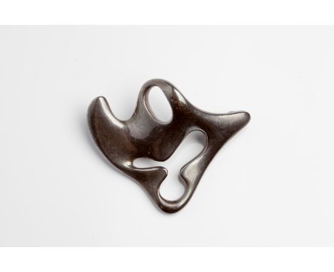 Henning Koppel (Danish, 1918-1991) for Georg Jensen Abstract silver brooch numbered '322', marked 'Georg Jensen' and '925s De