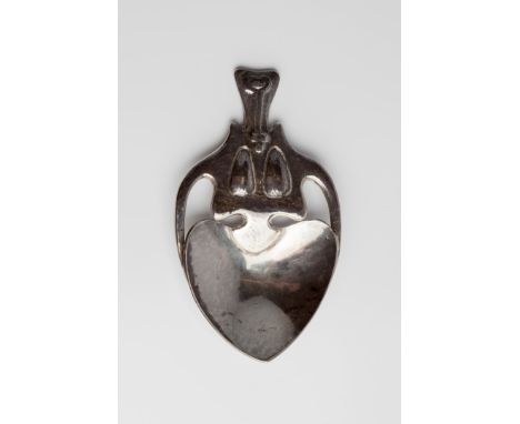 Archibald Knox (British, 1864-1933) (attributed to) Caddy spoon model 302, silver hall marks for Birmingham 1911 8.8cm long. 