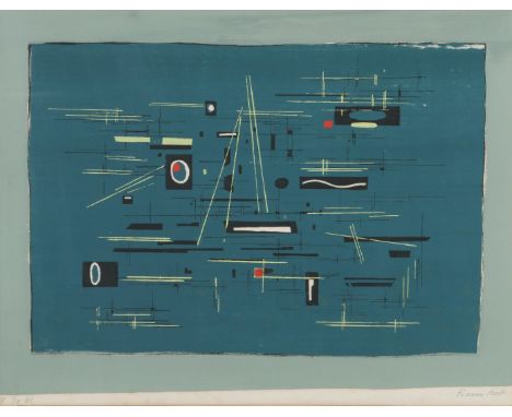 Francis Bott (British, 1904-1998) Composition, 1951 3/5, signed, numbered and dated in pencil (in the margin) lithograph 37cm