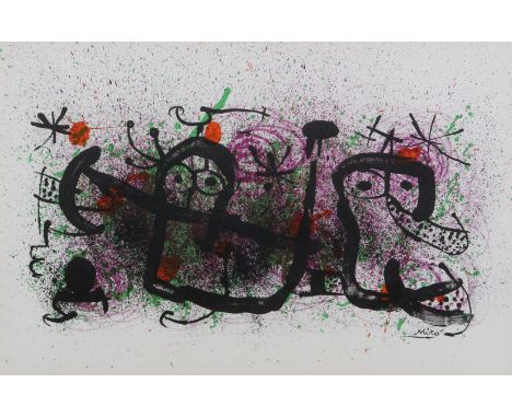 Joan Miro (Spanish, 1893-1983) Handmade Proverbs, 1970 lithograph 37cm x 55cm. Provenance: with The Goldmark Gallery, Uppingh