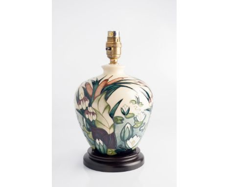 Moorcroft 'Lamia' lamp base stamped manufacturer's mark 19cm high.